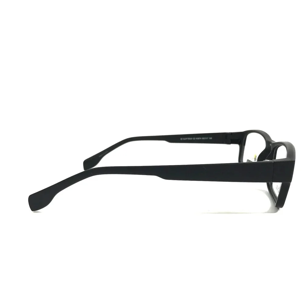 Clip Tech Choices Eyeglasses Frames K3874 C2 Black Rectangle Full Rim 55-17-38